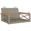 vidaXL szürke polyrattan hintapad 63 x 62 x 40 cm