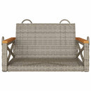 vidaXL szürke polyrattan hintapad 63 x 62 x 40 cm