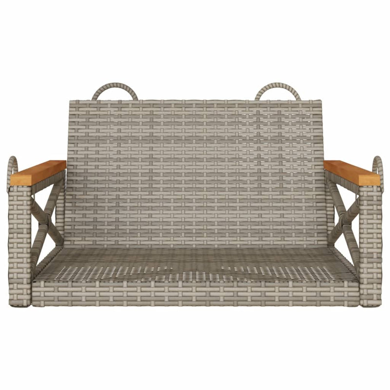 vidaXL szürke polyrattan hintapad 63 x 62 x 40 cm