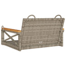 vidaXL szürke polyrattan hintapad 63 x 62 x 40 cm