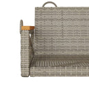 vidaXL szürke polyrattan hintapad 63 x 62 x 40 cm