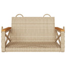 vidaXL bézs polyrattan hintapad 63 x 62 x 40 cm
