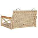 vidaXL bézs polyrattan hintapad 63 x 62 x 40 cm