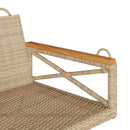 vidaXL bézs polyrattan hintapad 63 x 62 x 40 cm
