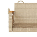 vidaXL bézs polyrattan hintapad 63 x 62 x 40 cm