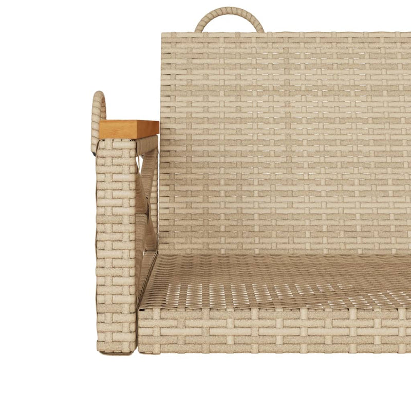 vidaXL bézs polyrattan hintapad 63 x 62 x 40 cm