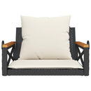 vidaXL fekete polyrattan hintapad párnákkal 63 x 62 x 40 cm