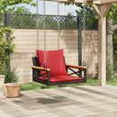vidaXL barna polyrattan hintapad párnákkal 63 x 62 x 40 cm