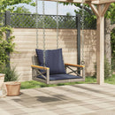 vidaXL szürke polyrattan hintapad párnákkal 63 x 62 x 40 cm