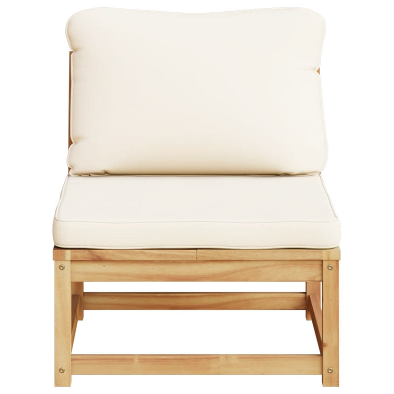 vidaXL 2 db tömör akácfa kerti kanapé párnákkal