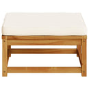 vidaXL tömör akácfa kerti lábzsámoly párnákkal