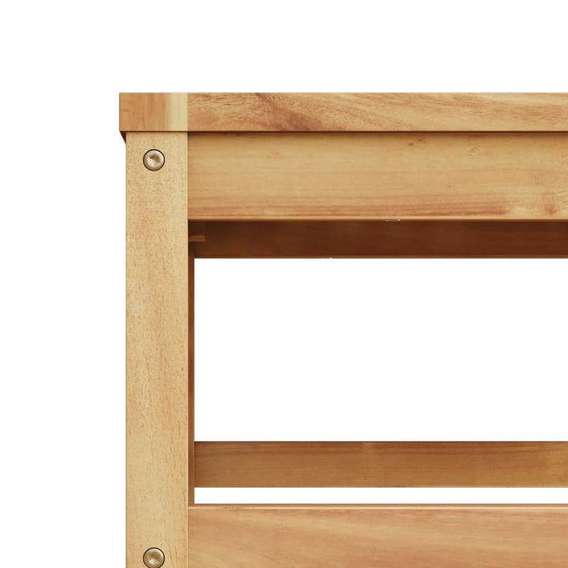 vidaXL tömör akácfa kerti asztal 63 x 63 x 30 cm