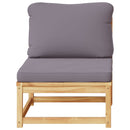 vidaXL 2 db tömör akácfa kerti kanapé párnákkal