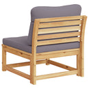 vidaXL 2 db tömör akácfa kerti kanapé párnákkal