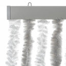 vidaXL világosszürke és fehér zsenília rovarfüggöny 100x200 cm