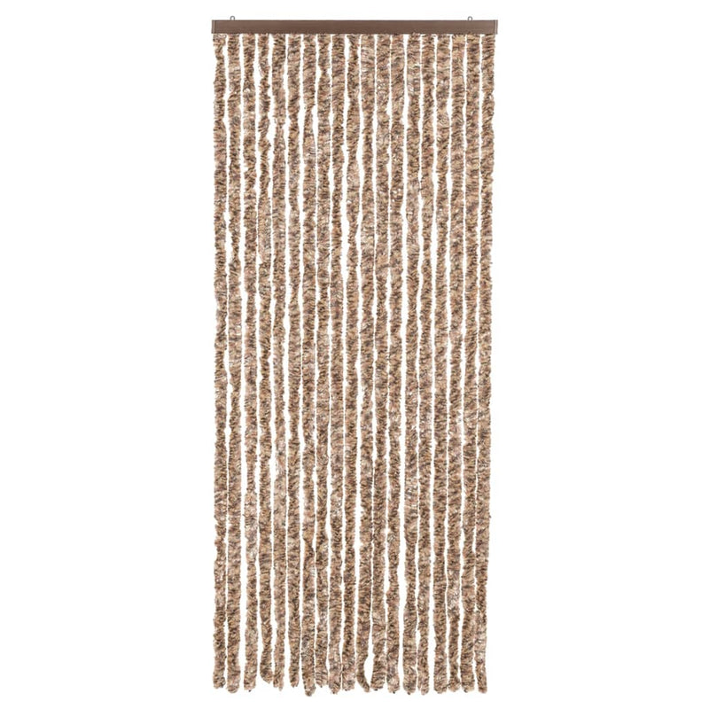 vidaXL bézs és sötétbarna zsenília rovarfüggöny 56x185 cm
