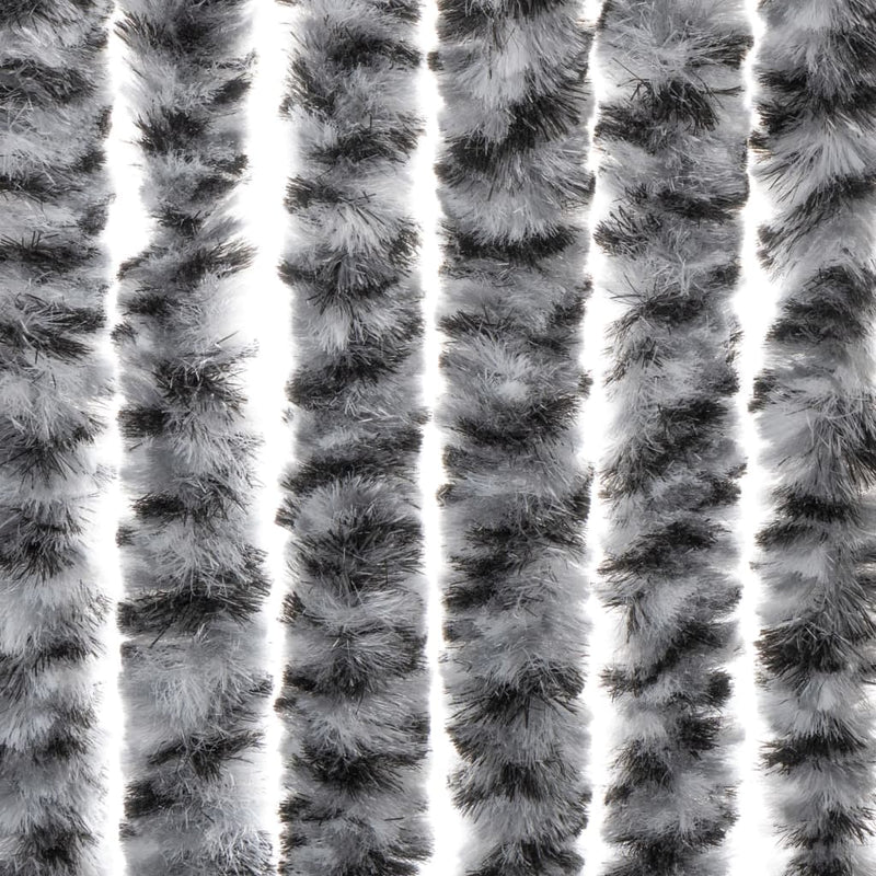 vidaXL zöld és fehér és fehér zsenília rovarfüggöny 56 x 200 cm