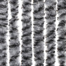vidaXL szürke és fekete és fehér zsenília rovarfüggöny 90x220 cm