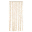 vidaXL bézs és fehér zsenília rovarfüggöny 56 x 200 cm