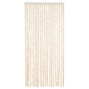 vidaXL bézs és fehér zsenília rovarfüggöny 90 x 220 cm