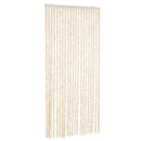 vidaXL bézs és fehér zsenília rovarfüggöny 100 x 230 cm