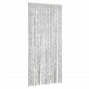 vidaXL szürke zsenília rovarfüggöny 90x220 cm