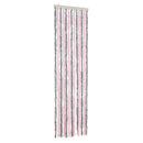 vidaXL ezüstszürke és rózsaszín zsenília rovarfüggöny 56 x 200 cm