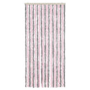 vidaXL ezüstszürke és rózsaszín zsenília rovarfüggöny 90 x 200 cm