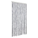 vidaXL szürke és fehér zsenília rovarfüggöny 100 x 230 cm