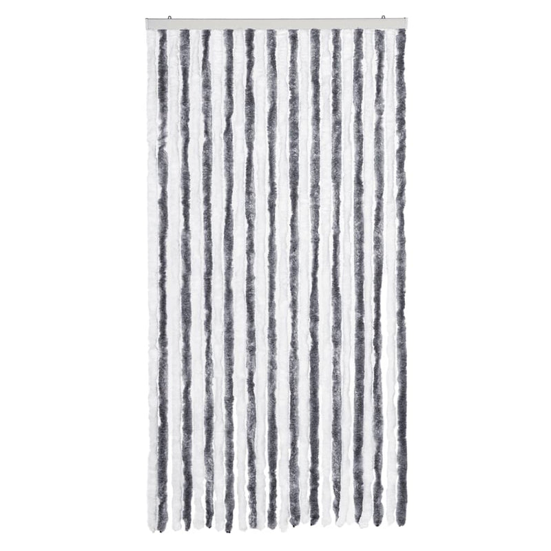 vidaXL szürke és fehér zsenília rovarfüggöny 100 x 230 cm