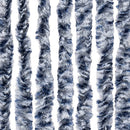 vidaXL kék és fehér zsenília rovarfüggöny 100 x 200 cm