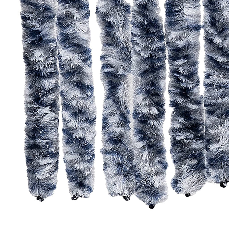 vidaXL kék és fehér zsenília rovarfüggöny 100 x 200 cm