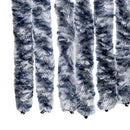 vidaXL kék és fehér zsenília rovarfüggöny 100 x 230 cm