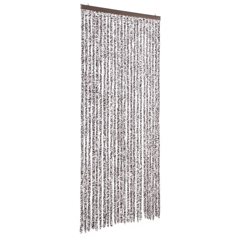 vidaXL barna és bézs zsenília rovarfüggöny 100 x 230 cm