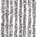 vidaXL barna és bézs zsenília rovarfüggöny 100 x 230 cm