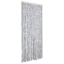 vidaXL fehér és szürke zsenília rovarfüggöny 100 x 200 cm