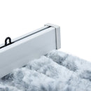 vidaXL fehér és szürke zsenília rovarfüggöny 100 x 200 cm