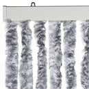 vidaXL fehér és szürke zsenília rovarfüggöny 100 x 230 cm