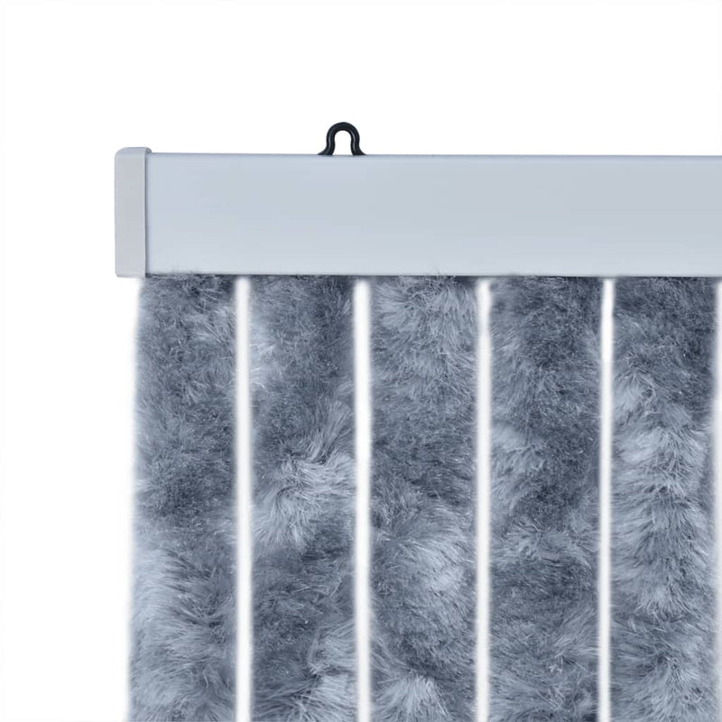 vidaXL ezüst zsenília rovarfüggöny 100 x 230 cm