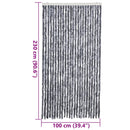vidaXL ezüst zsenília rovarfüggöny 100 x 230 cm