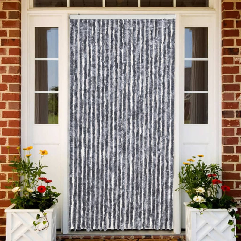 vidaXL ezüst zsenília rovarfüggöny 100 x 230 cm