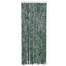 vidaXL zöld és fehér zsenília rovarfüggöny 56 x 200 cm