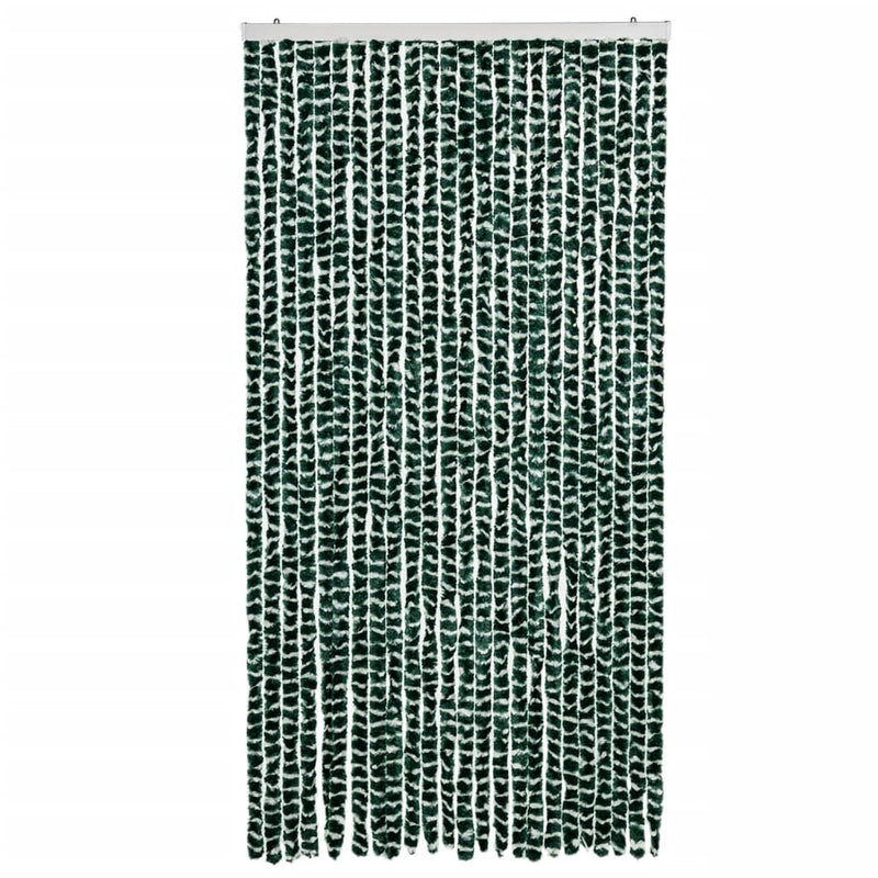 vidaXL zöld és fehér zsenília rovarfüggöny 100 x 200 cm