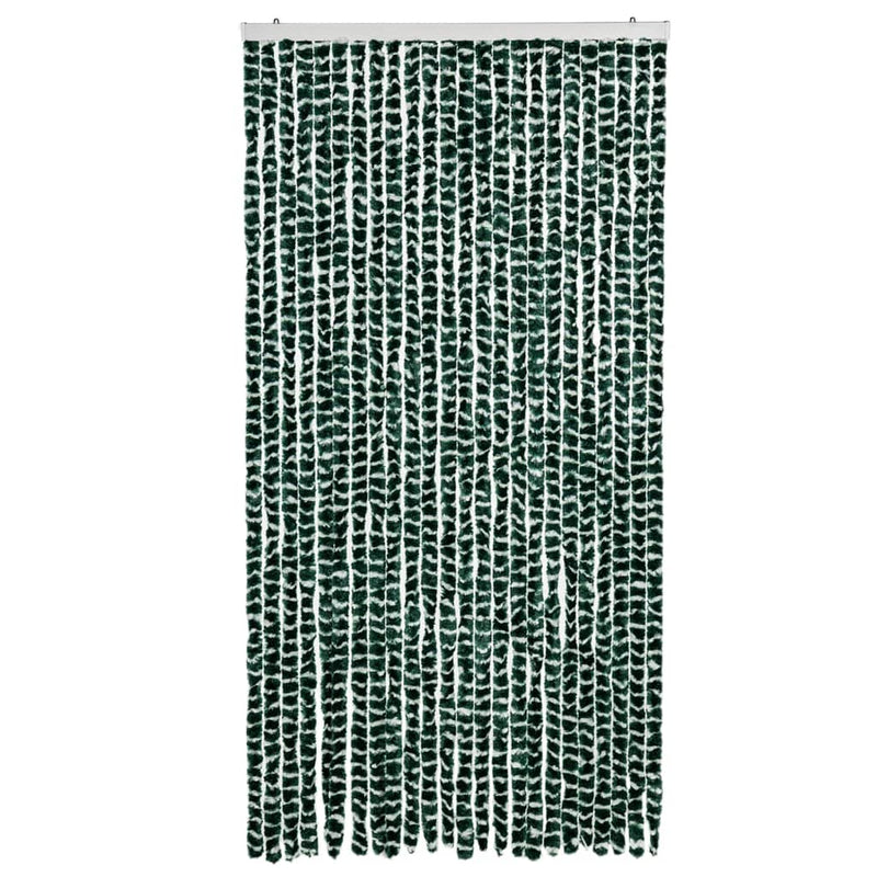 vidaXL zöld és fehér zsenília rovarfüggöny 100 x 230 cm