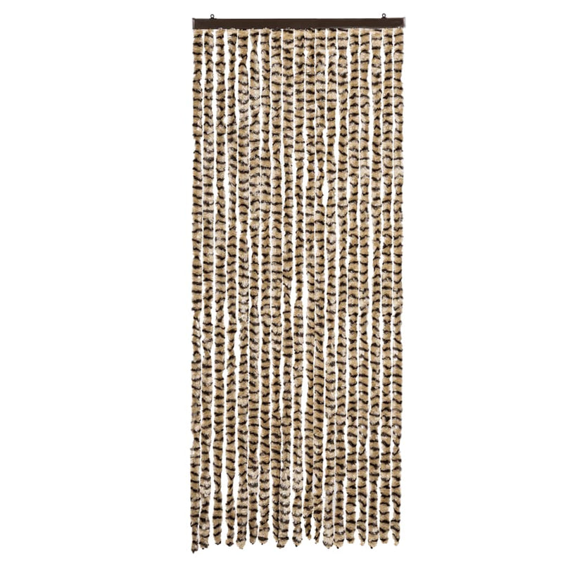 vidaXL bézs és barna zsenília rovarfüggöny 56 x 200 cm