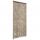 vidaXL bézs és barna zsenília rovarfüggöny 100 x 230 cm
