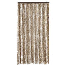 vidaXL bézs és barna zsenília rovarfüggöny 100 x 230 cm