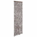 vidaXL barna és fehér zsenília rovarfüggöny 56 x 200 cm