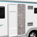 vidaXL barna és fehér zsenília rovarfüggöny 56 x 200 cm