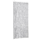 vidaXL világosszürke és sötétszürke zsenília rovarfüggöny 90 x 200 cm